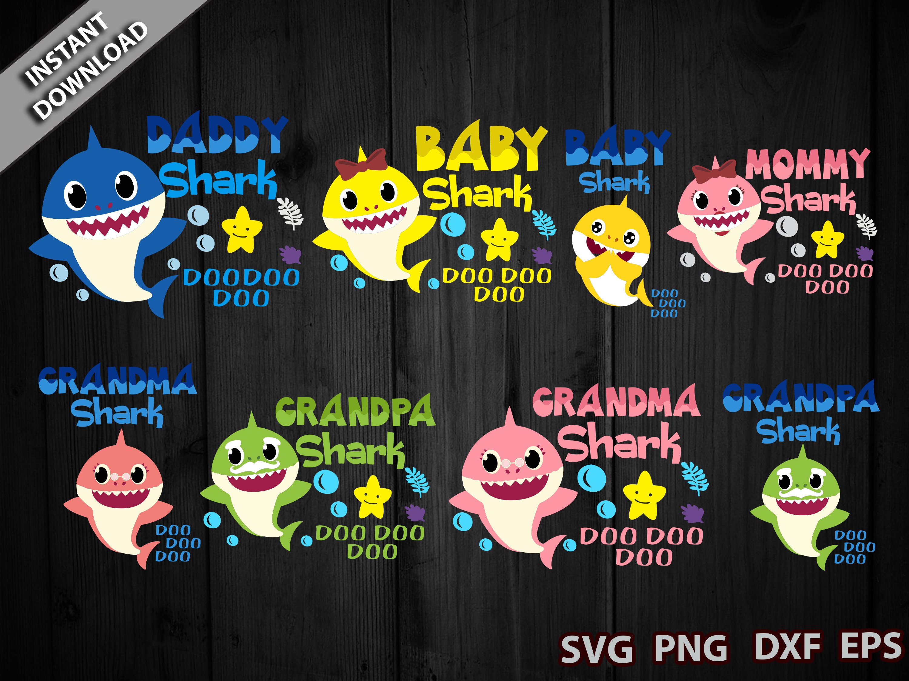 Free Free 275 Family Shark Svg SVG PNG EPS DXF File