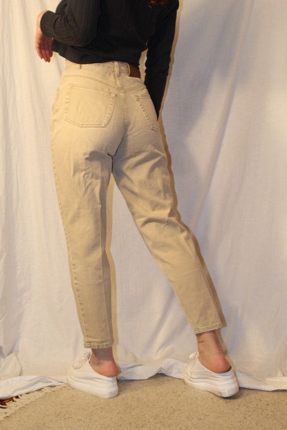 Beige High Waisted Mom Jeans Vintage Camel High Waisted Mom | Etsy Canada