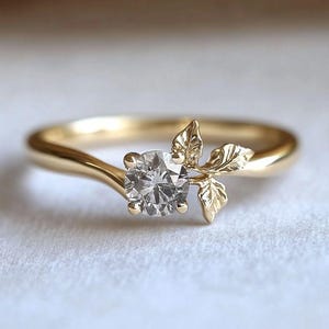 Unique and Creative Ring Lab Created Diamond Ring, Wedding Gift Ring ...