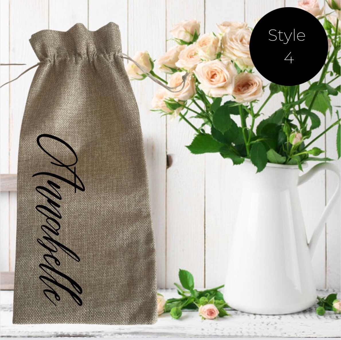 Hessian wine online bags