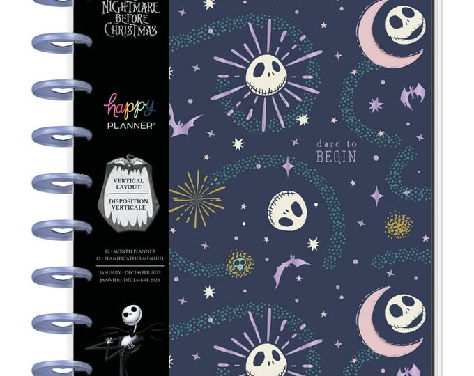 The Happy Planner 2023 Disney Dare to Begin Nightmare Before Christmas