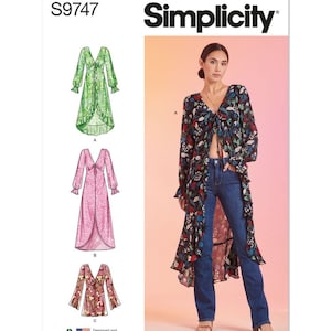 Simplicity Sewing Pattern S9747 Misses' Dusters