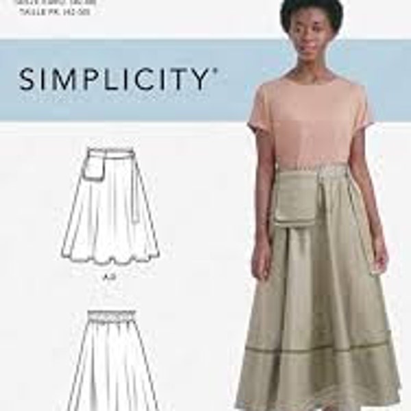 Simplicity Sewing Pattern S9144 Misses' Circle Skirt with Pocket Belt