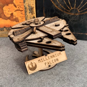 Star Wars, Millennium falcon, 3d puzzle, model, Gift for him, Gift for her, Self gift