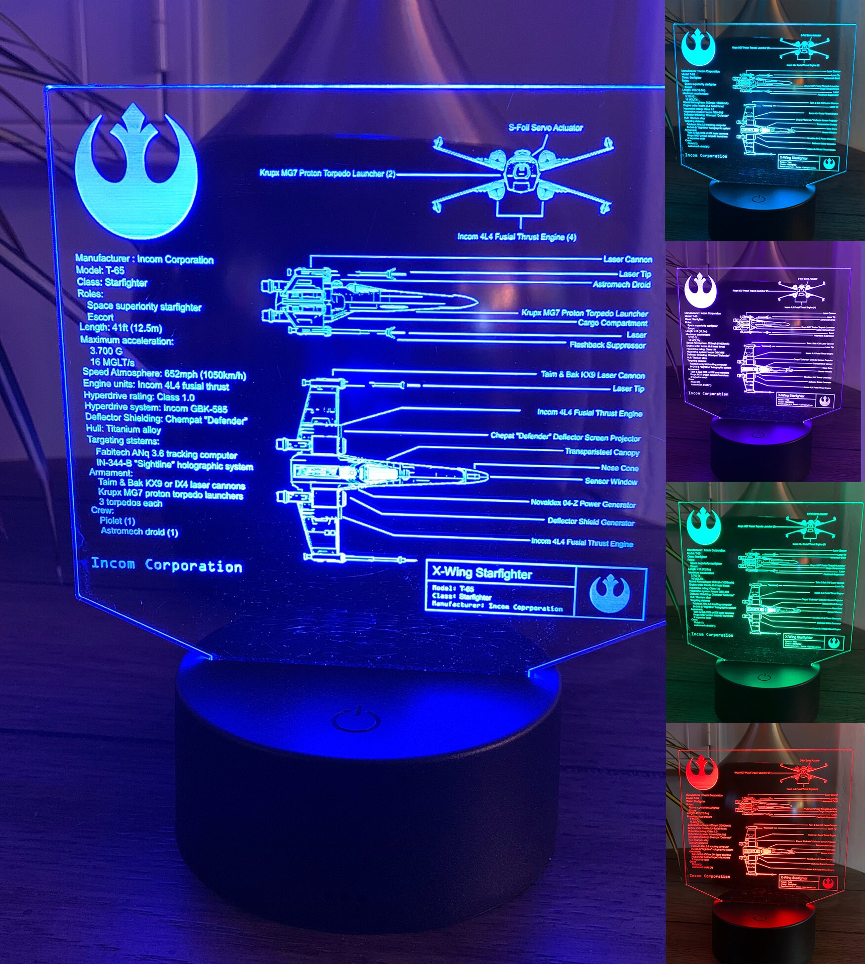 STAR WARS '99年 x-wing クリスタルアート イスラエル製 STAR WARS '99