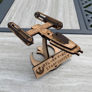 Star Wars, Y-wing, ship, puzzle, model, 3D puzzle, Gift for him, Gift for her, Self gift