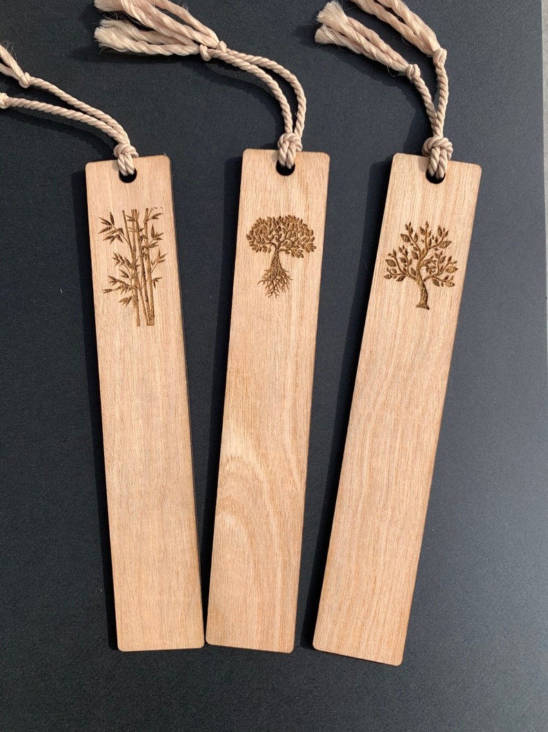 Tree Bookmarks, Set of Three, Bookmark, Reading Tools, Gift, Gift for ...