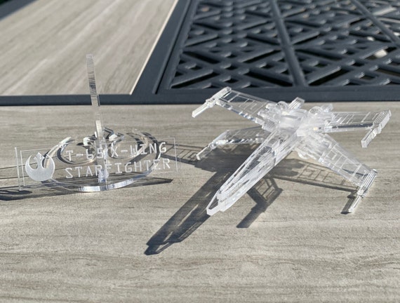 Star Wars, Acrylic, X-wing Fighter, 3D Puzzle, Model, Star Wars