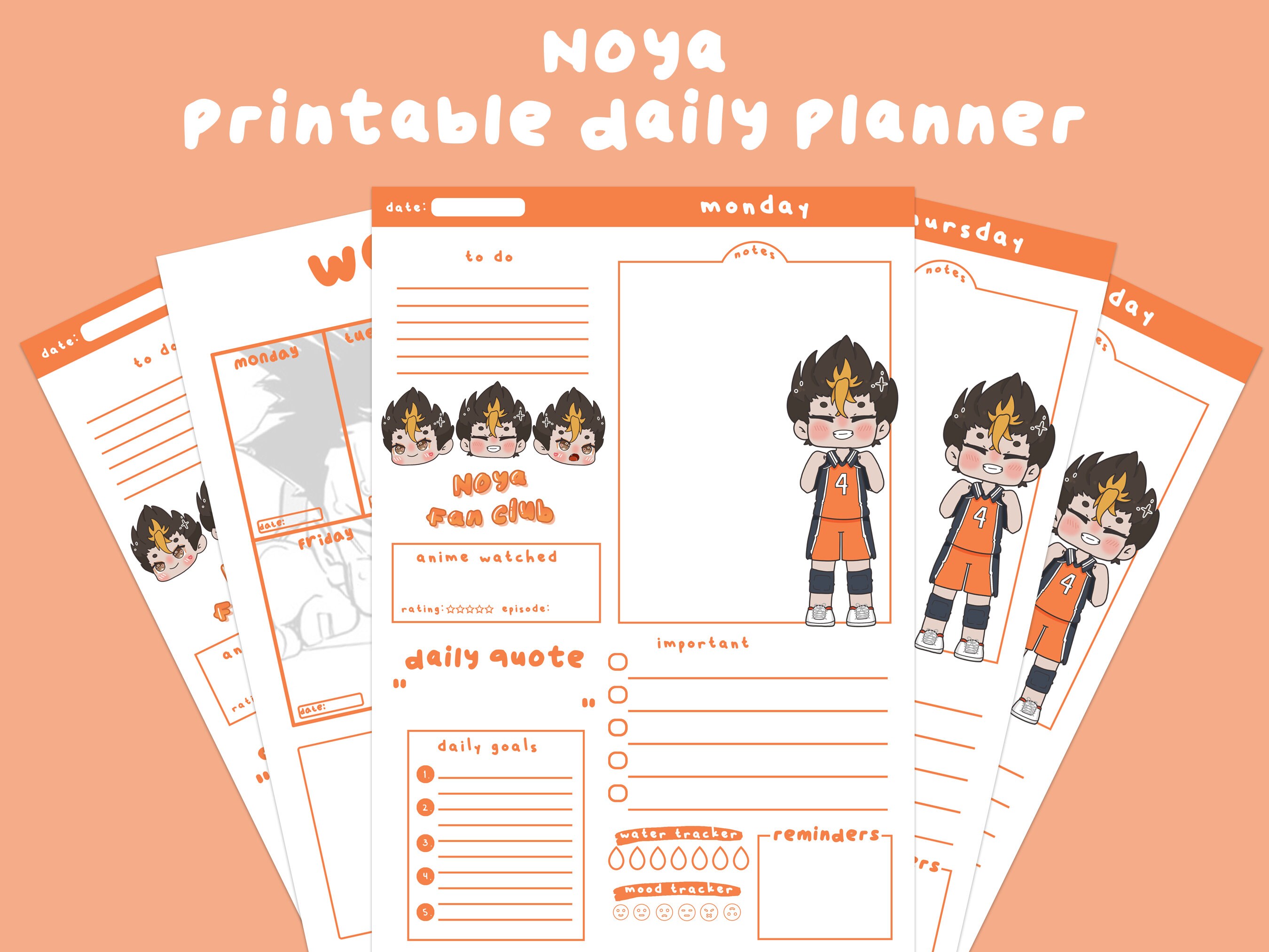 Anime Planner Template