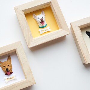3D pet portrait custom, polymer clay, pet decor gifts, pet memorial, pet sculpture cartoon dog pet loss gift pet locket
