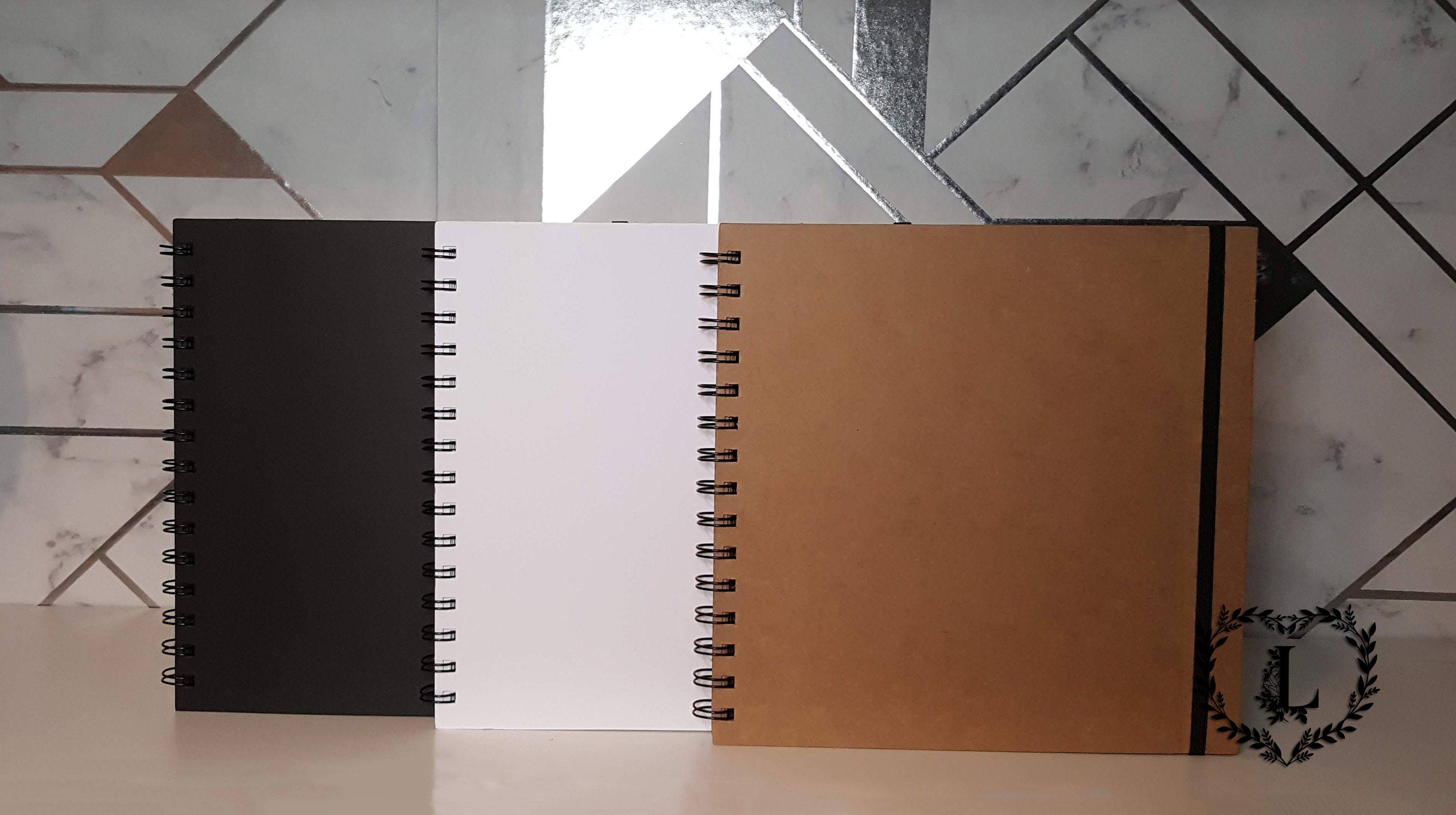 White Scrapbook Album 8x8 or 12x12 Scrapbooking Etsy UK