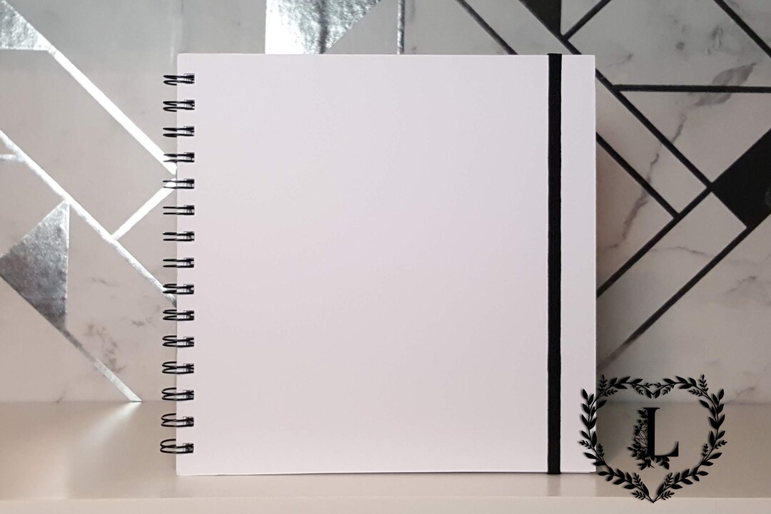 White Scrapbook Album 8x8 or 12x12 Scrapbooking Etsy UK
