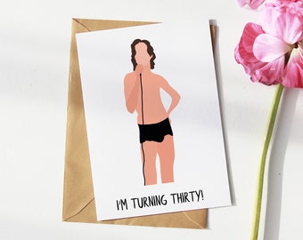 Bo Burnham | 30th Birthday Card | Inside | I&#39;m Turning 30 | Funny Cards | Meme | 404 Art