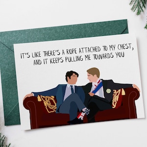 Rouge Blanc Bleu roi | Alex Claremont-Diaz et le prince Henri | RWRB | Saint-Valentin | de voeux | Cartes drôles | 404 Art