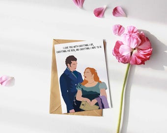 Tarjeta de San Valentín de Bridgerton: Penelope y Colin