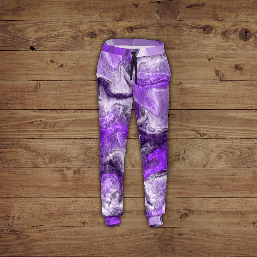 Prairie Paintbrush Purple Ribbon Jogger Pants