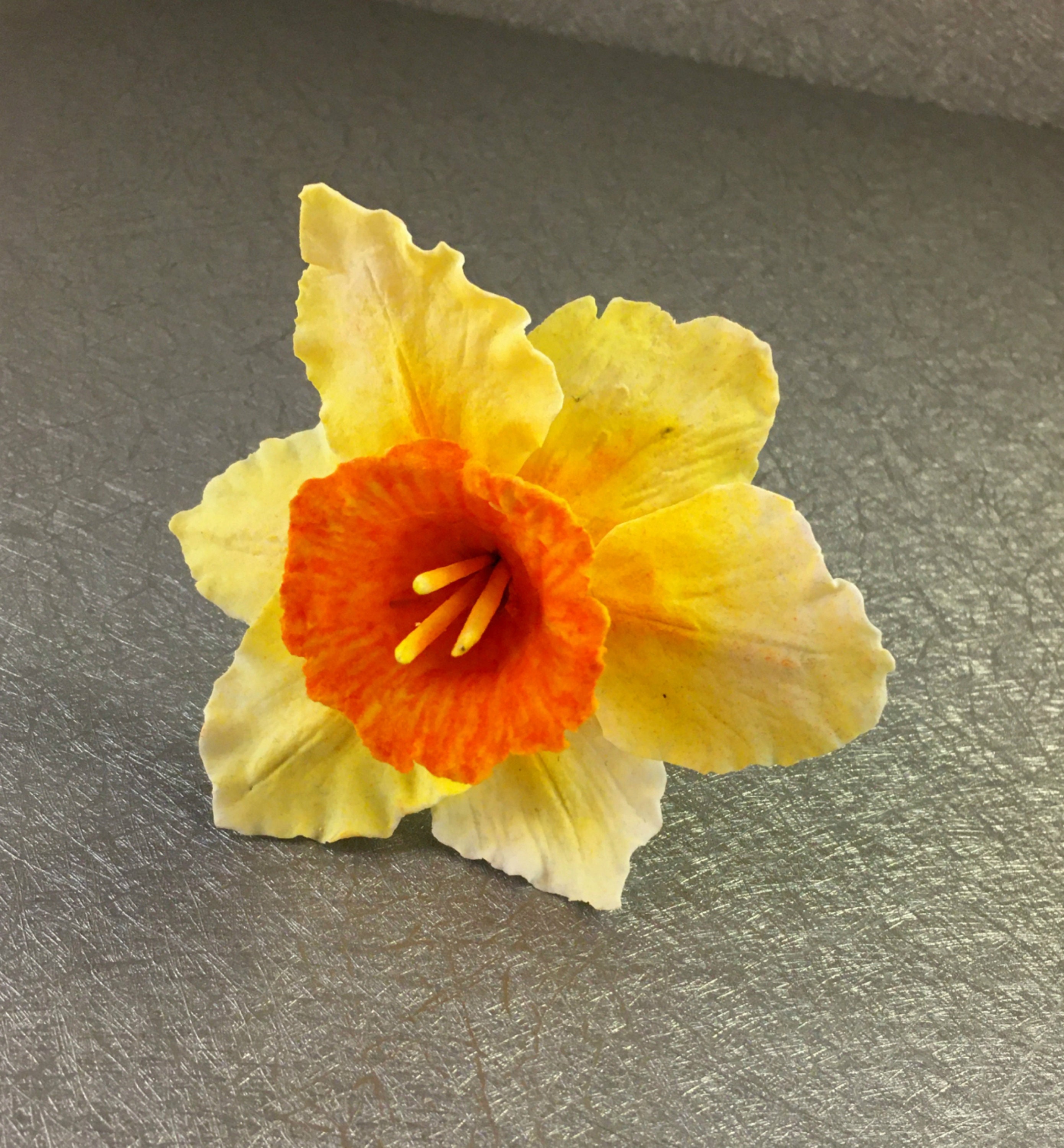 Sugar paste Large Daffodil FlowerCake Topper Decoration Etsy