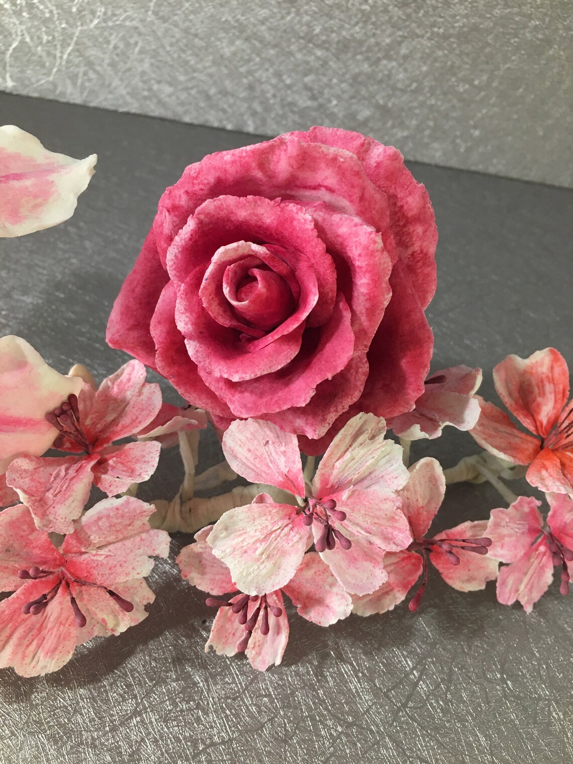 Sugar Craft Flower Set ArrangementLarge Lily FlowerApple Etsy