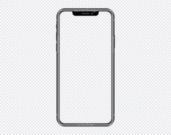 iPhone 11 frame with transparent background in Grey PNG color