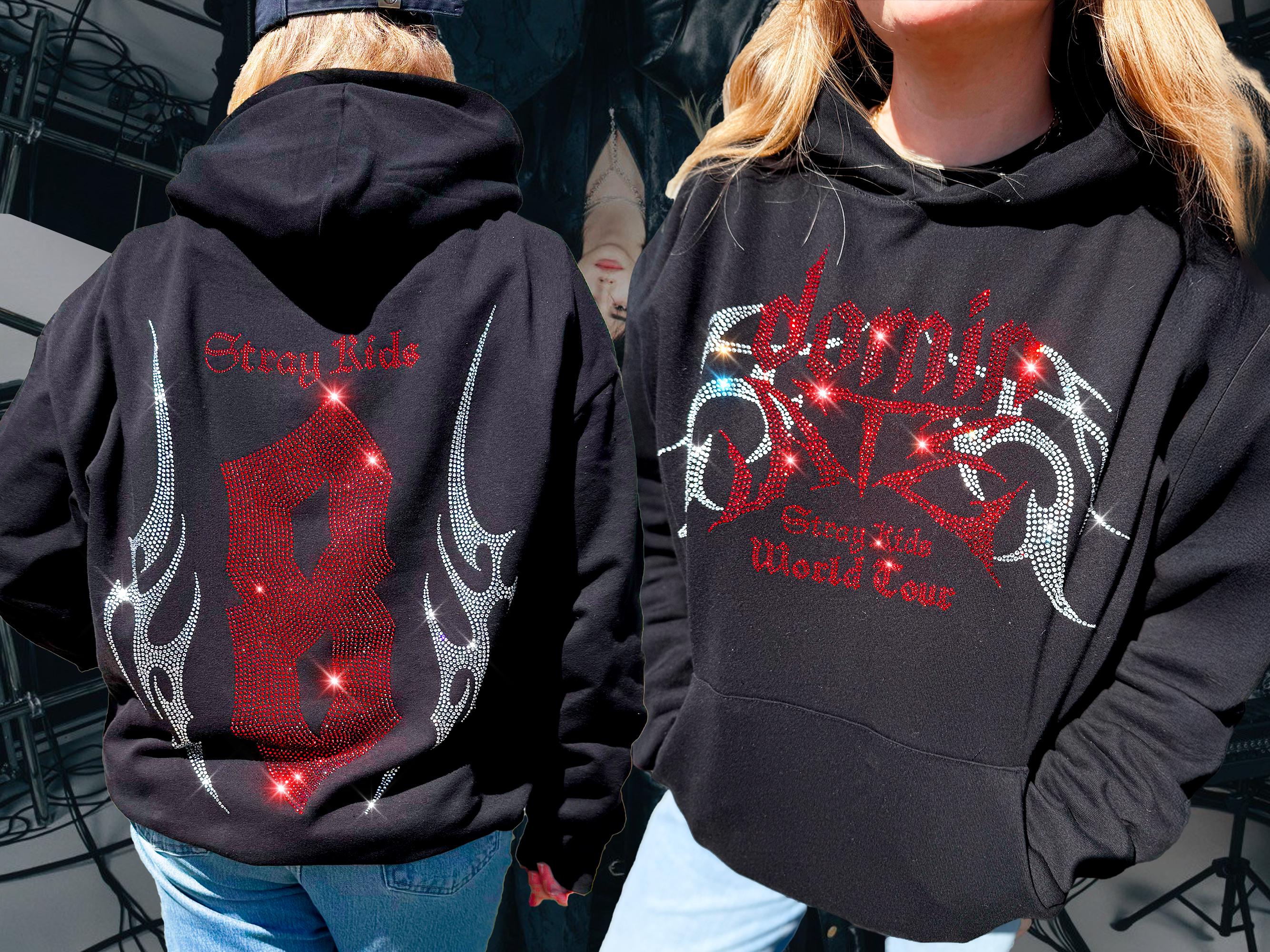 STRAY KIDS dominATE Singapore Limited Official Charcoal T