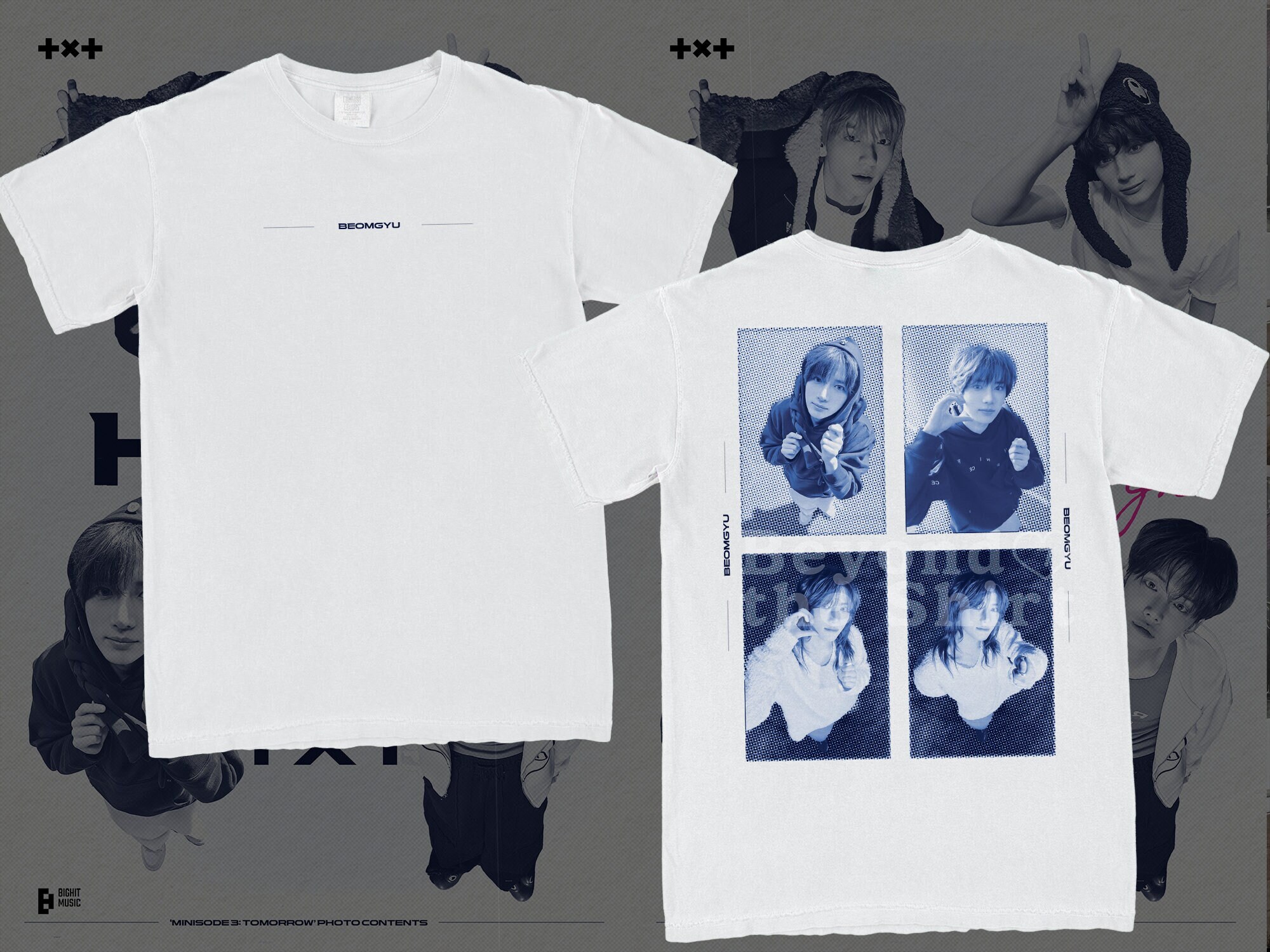 tomorrow by together act promise Tシャツ Hi TXT Shirt Act Promise Tour Shirt Tomorrow X Together