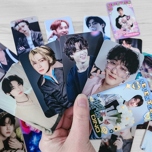 Tarjetas fotográficas aleatorias de KPOP BTS Tarjetas fotográficas premium de Stray Kids Ateez Fotos de alta calidad Diecisiete tarjetas fotográficas NewJeans Lesserafim TXT