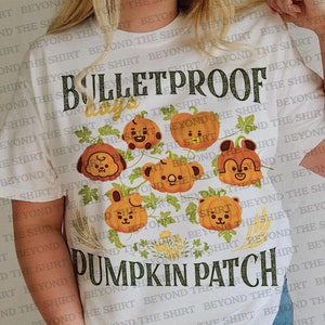Chemise BTS citrouille d'automne sur le thème d'Halloween