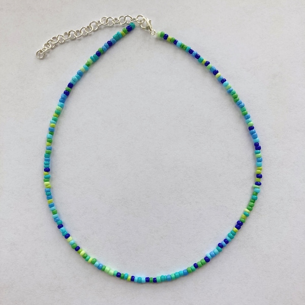 Blue and green necklace