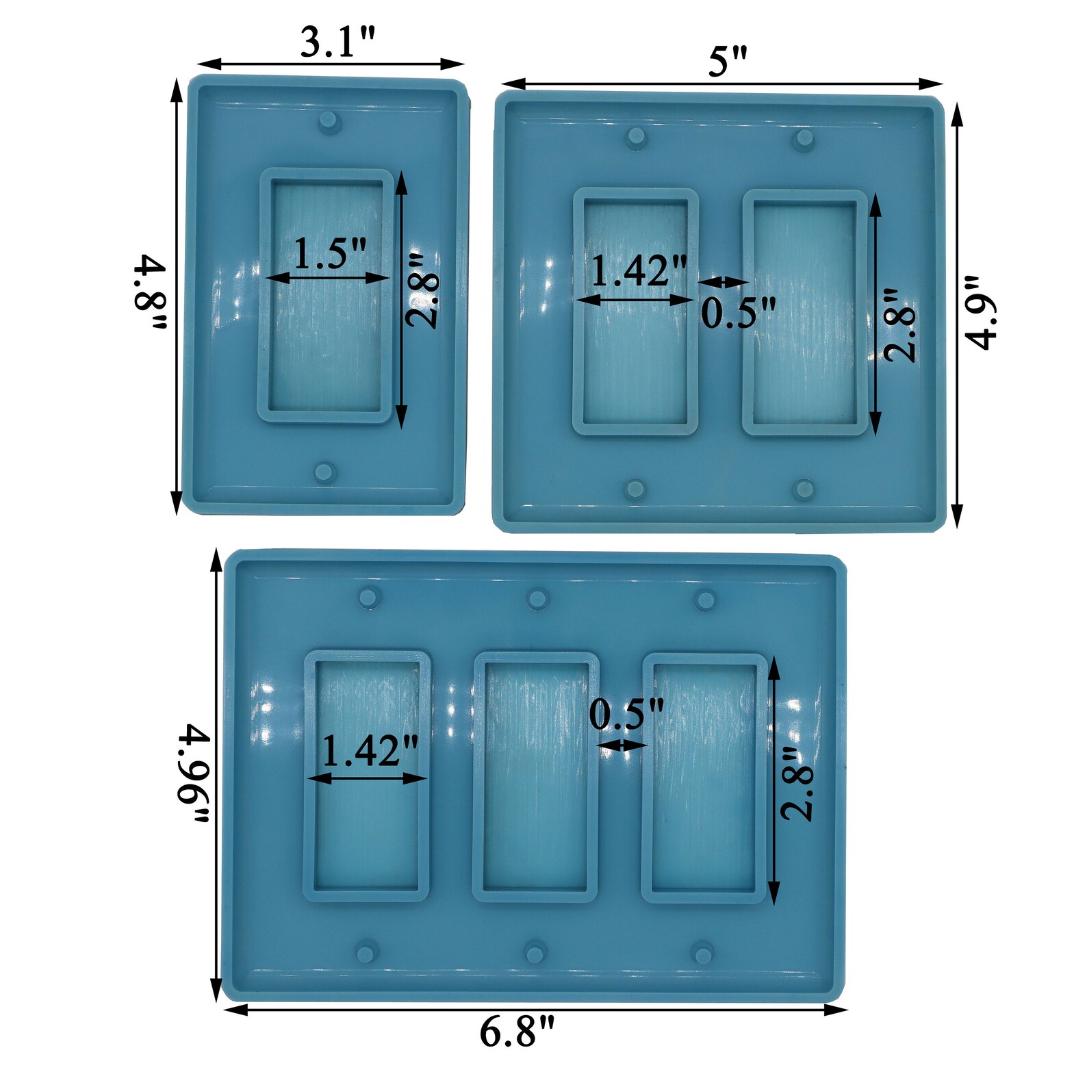 Light Switch Plate Cover Mold Wall Outlet Cover Mold Silicone Etsy