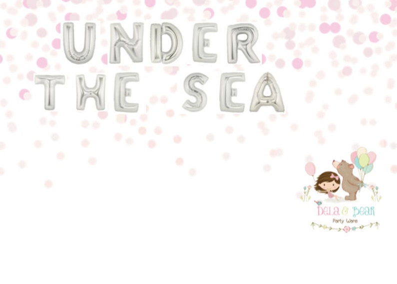 Mermaid Party Supplies,Under the Sea Party Mermaid Party Decor,1st Birthday, Under the sea Balloons Mermaid Party Mermaid Birthday Party