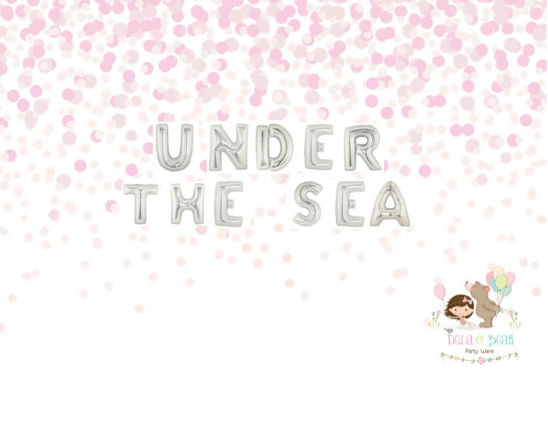 Mermaid Party Supplies,Under the Sea Party Mermaid Party Decor,1st Birthday, Under the sea Balloons Mermaid Party Mermaid Birthday Party