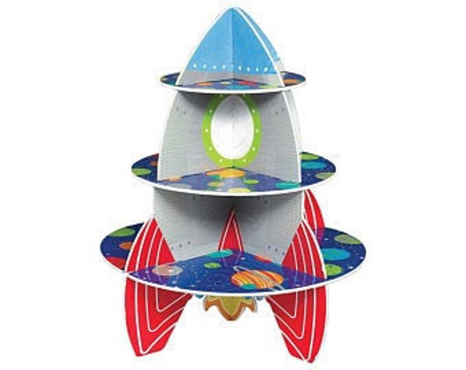 Rocket Cupcake Stand, Blast off Birthday, Space Birthday, Space Party