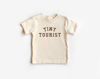 Tiny Tourist Tee | Kids Travel Outfit, Airport Tee, Kids Vacation Tee, 100% Cotton, Baby Shower Gift, Travel Lover, Toddler Traveler