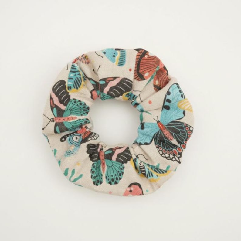 Flutter | 100% Organic Cotton Muslin Baby Bedding | Swaddle | Crib Sheet | Moses Basket Sheet | Changing Pad Cover | Mini Crib Sheet Jumbo Scrunchie