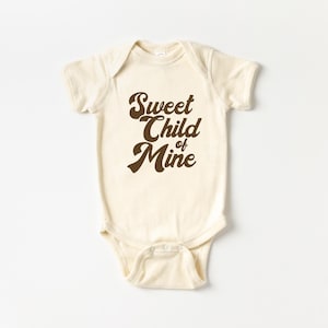 Sweet Child of Mine Shirt | Retro Toddler Tee | 100% Cotton Kidcore Shirt | Boho Baby Clothes | Rock and Roll Toddler Gift