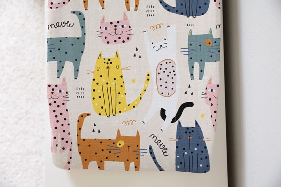 Bassinet Sheet / Change Pad Cover - Kittens Bassinet Sheet / Change Pad Cover - Kittens