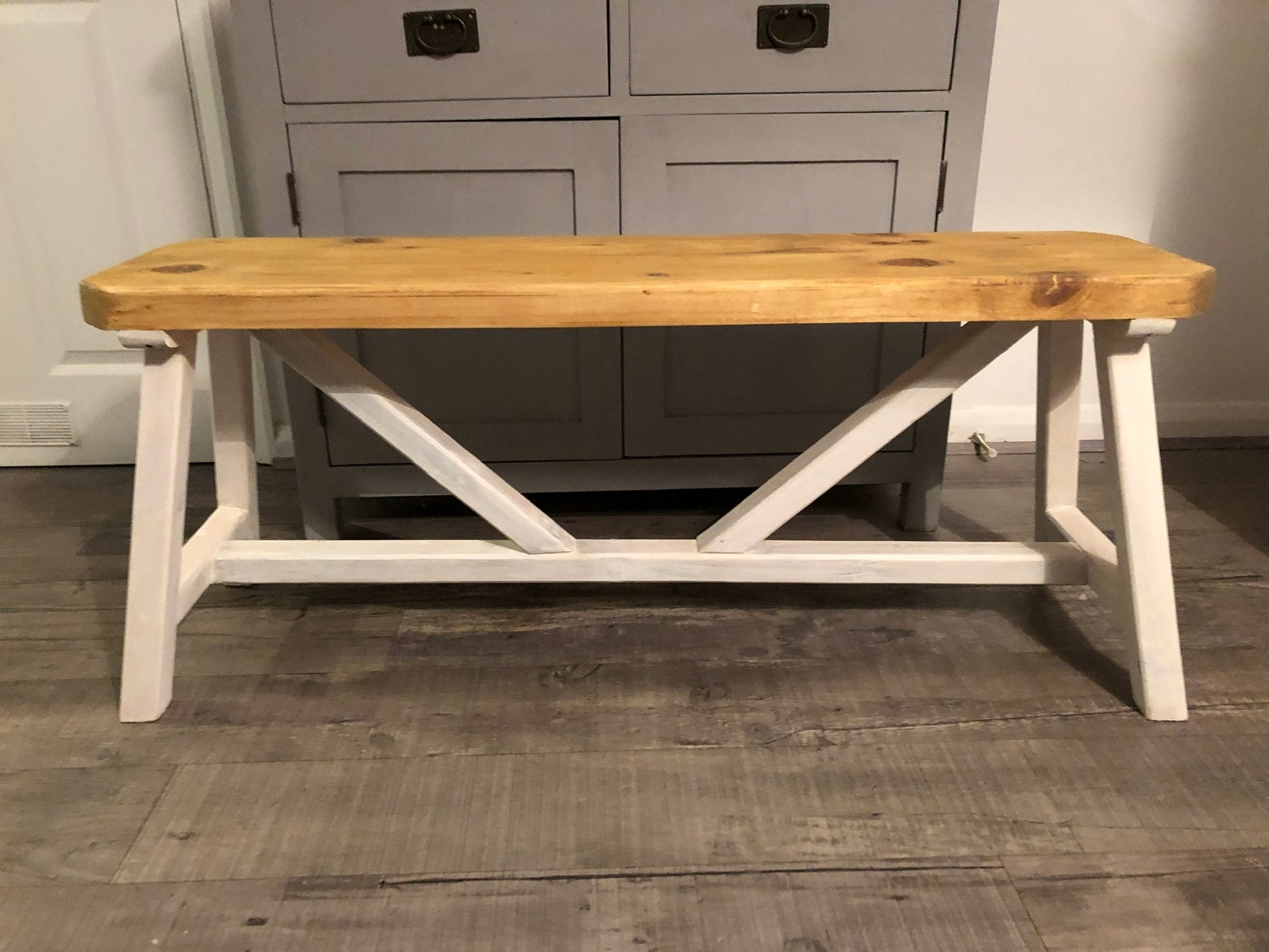 Bench seat farmhouse style Etsy
