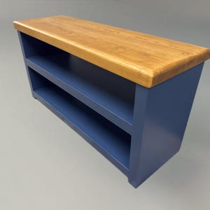 Hallway Shoe Bench F&B Stiffkey blue