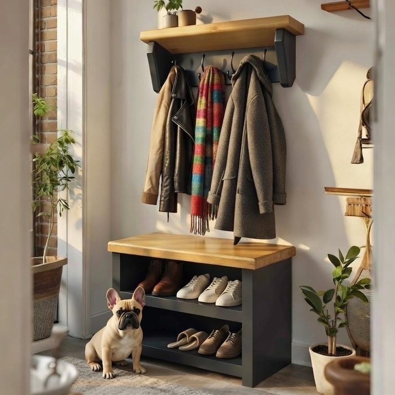 Rustic Small Coat Rack - Etsy UK