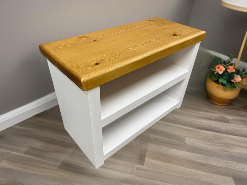 Hallway Shoe Bench F&B All white