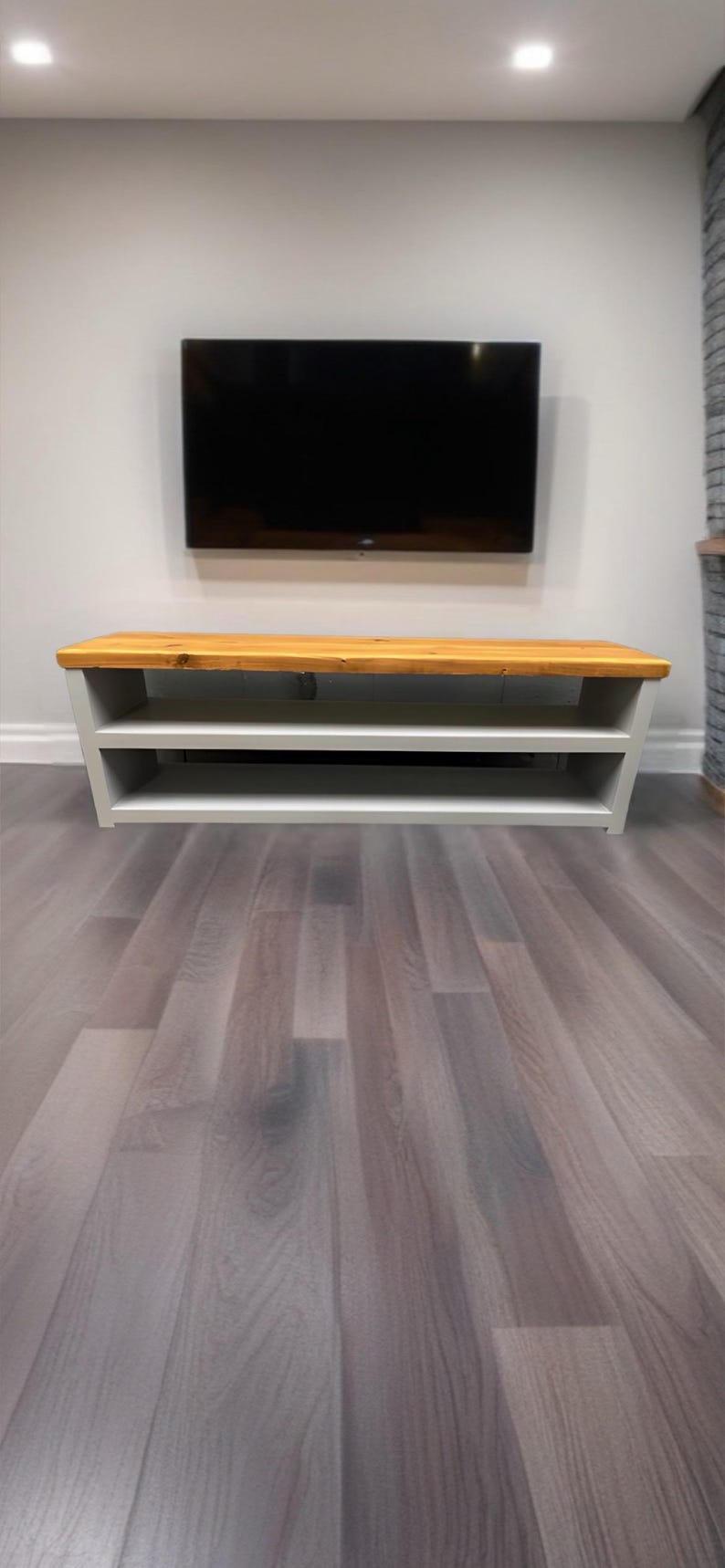 Hallway Shoe Bench light grey