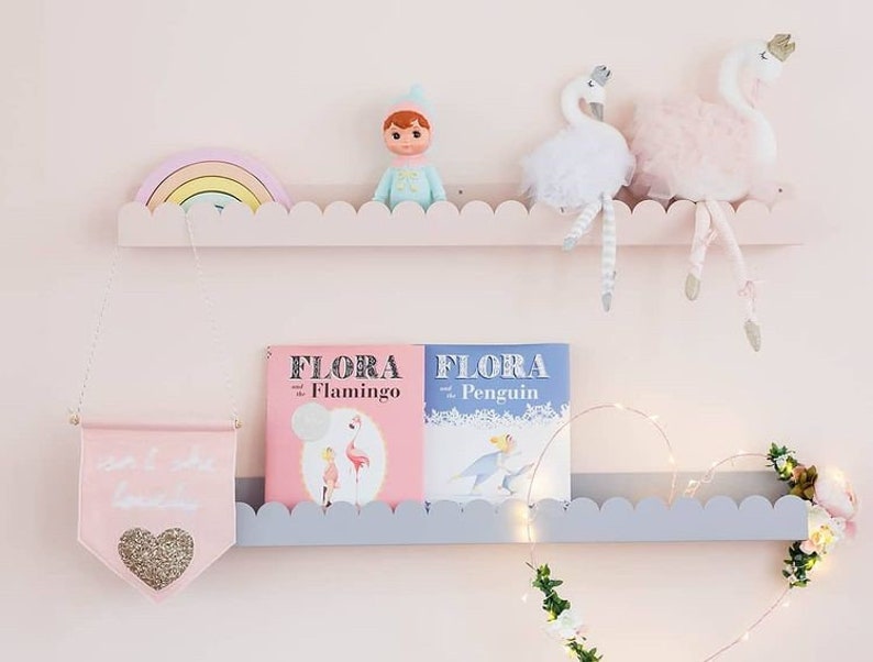 Nursery Floating Bookshelf Cloud 54cm Etsy