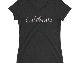 California Flowers Ladies' short sleeve t-shirt | California Flower | California Shirt | Cali Shirt | Gift for Her | Souvenir