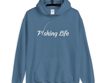 Fishing Life Unisex Hoodie - Fishing Shirt | Nature Shirt | Fishing Gift | Fisherman | Gift for Her | Gift for Him | Husband Wife