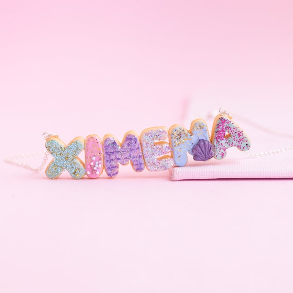 Donut name sale necklace
