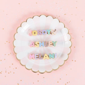 Custom Name Hair Clip Donut: Gift for girls, Gift for her image 1