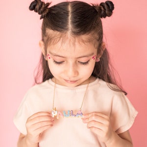 Daughter Gift from Mom Name Necklace For Girls Name Jewelry For Kids Children Name Necklace Kid Name Necklace image 2