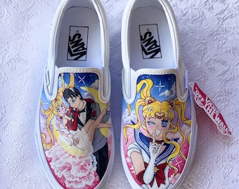 Custom Painted Vans Sailor Moon