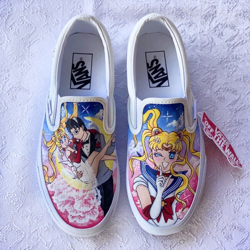 Sailor Moon Hand Painted Vans Queen Serenity Cosplay Anime - Etsy