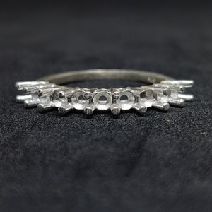 3 mm Round Ring Eternity Ring Blank 925 Silver Ring Solitaire Ring Setting 3 mm Round Semi Mount Ring 3 mm Round Ring Setting Without Stone